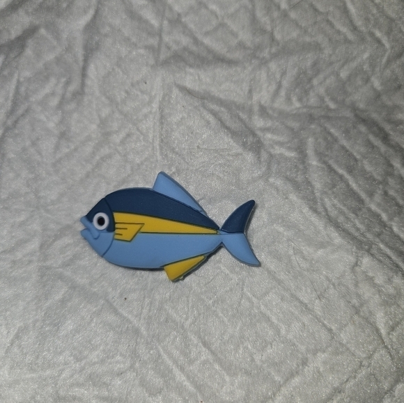 4/$8 Decorative Crocs Charm Shoe Charm - Blue Fish - Picture 3 of 3